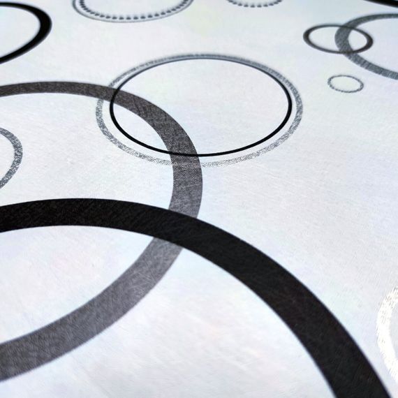 Самоклеюча плівка 0,45х10м х 0,07мм Срібні круги SW-00001201 | Зображення 1