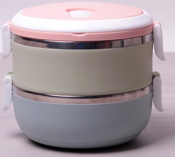 Ланч-бокс Kamille Food Box 2 ємності по 700 мл, 16.5х15х13.5см