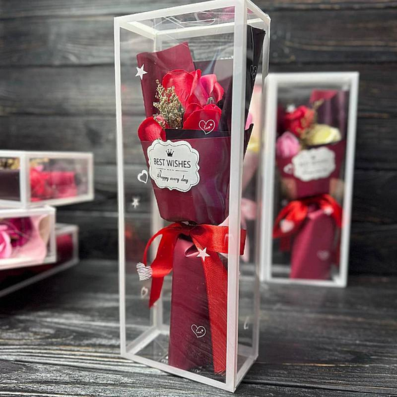 Ароматний букет із мила BEST WISHES, ідеальний подарунок на будь-яке свято | Зображення 5