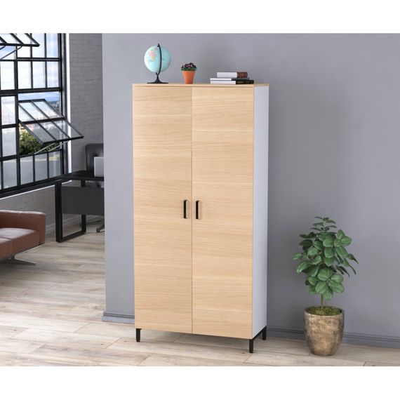 Шкаф офисный Loft Design LT-900-1900 белый борас | Зображення 1