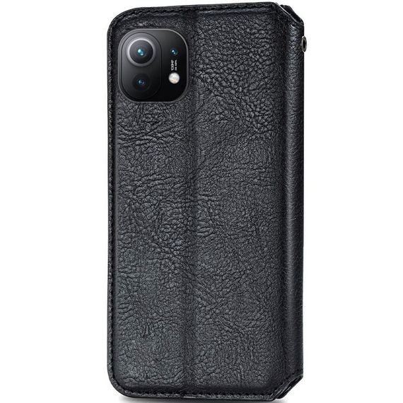 Шкіряний чохол-книжка GETMAN Cubic (PU) для Xiaomi Mi 11 Чорний | Зображення 2