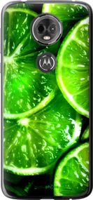 Чохол на Motorola Moto E5 Plus Зелені часточки лимона "852u-1412-2448"