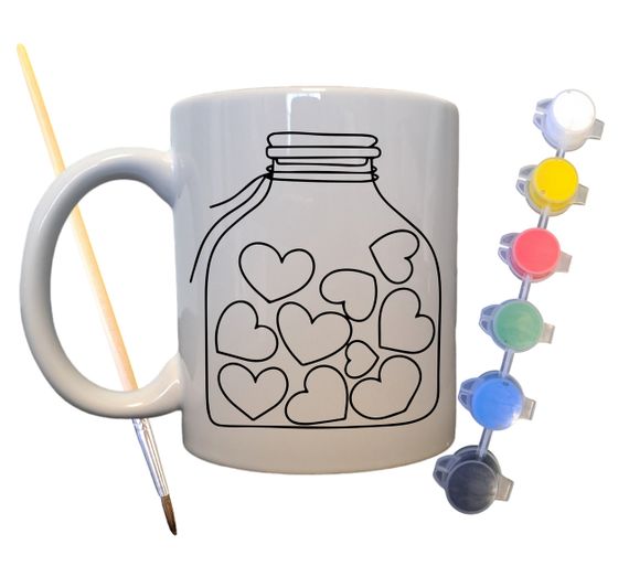 Набор для творчества кружка раскраска Подарок маме 330 мл белая (КР0072) | Зображення 1