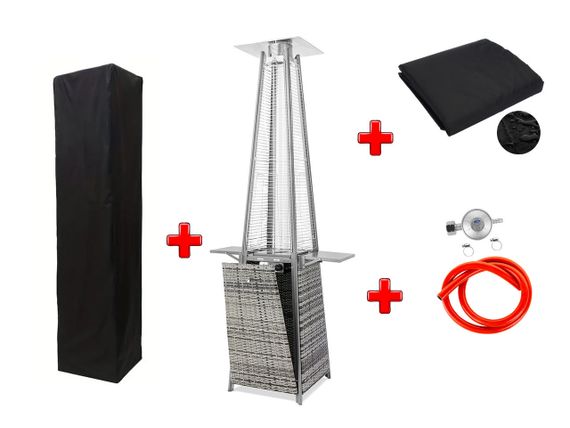 Газовий обігрівач Pyramid Grey Rattan GRILLI 777419 Код: 012837