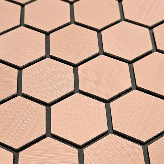 Самоклеюча алюмінієва плитка 300х300х3мм Золоті соти SW-00001924 | Зображення 4