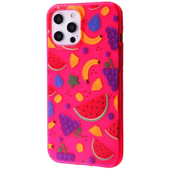 Чохол для Apple Iphone 12 Pro Max фрукти. KS-970 Колір рожевий