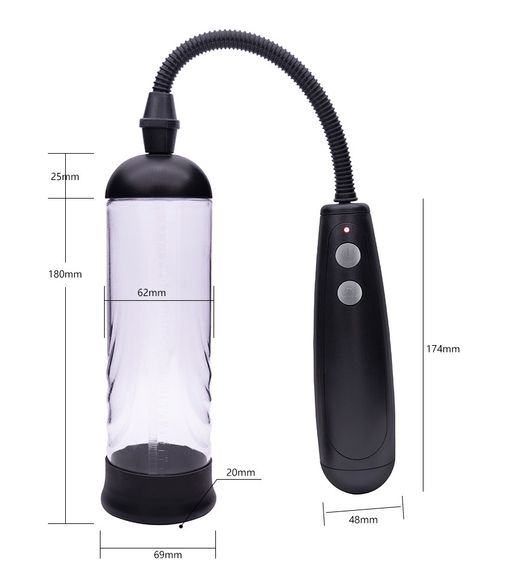 Автоматична вакуумна помпа із зарядкою від USB CANWIN Penis Pump - P403AU Sex Aura | Зображення 7