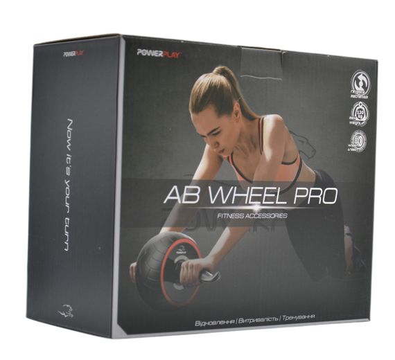 Колесо для преса PowerPlay 4326 зі зворотним механізмом AB Wheel Pro Чорно-червоне | Зображення 8
