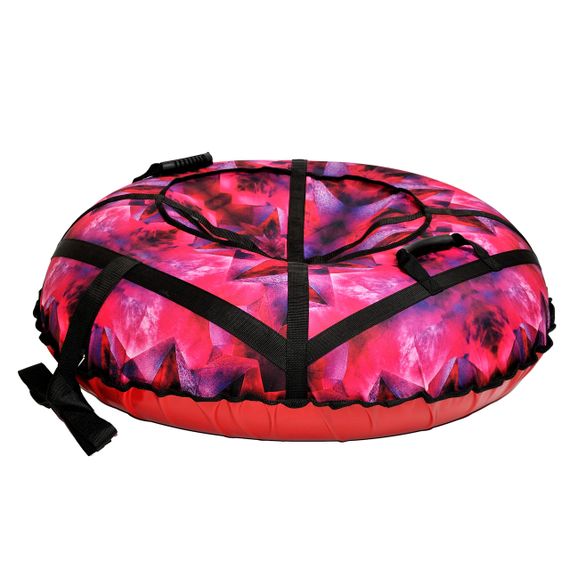 Тюбінг 100 см "рожевий кристал" (Оксфорд, ПВХ) плюшка для снігу | Зображення 2