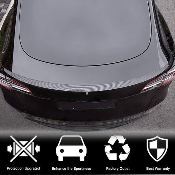 Спойлер Сухой Карбон V5 (2020-2023) для Tesla Model Y 2020- гг | Зображення 2