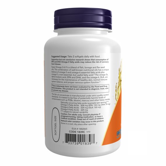 Super Omega 3-6-9 1200 mg - 180 sgels | Зображення 2
