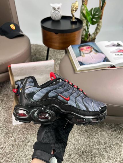 Кросівки Air Max Plus Grey Black Red , текстиль , В'єтнам 41 26 см | Зображення 5