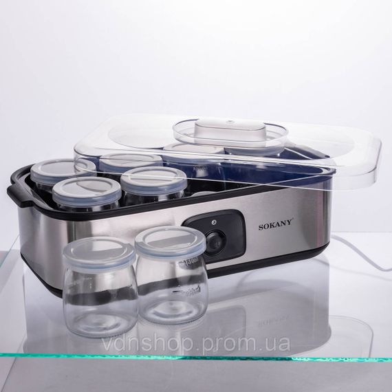 Йогуртница электрическая на 8 баночек по 180 (мл) 20 Вт SK-08109 | Зображення 4