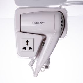 Фен настінний для сушіння волосся побутовий фен для укладання компактний потужний 1200 Вт SK-CF-2217
