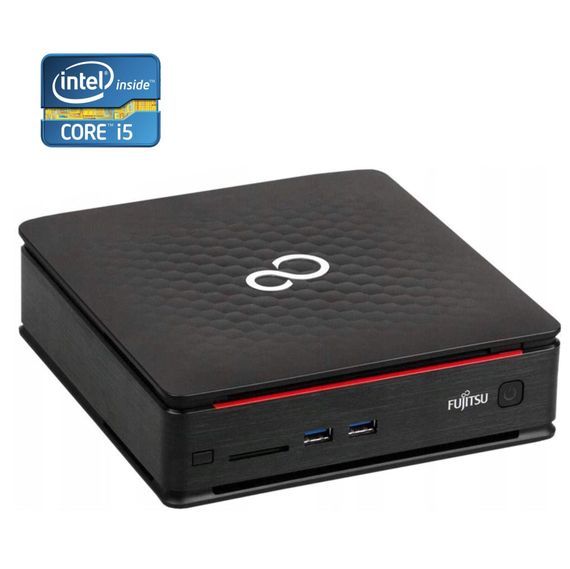 Неттоп Б-класс Fujitsu Esprimo Q920 USFF / Intel Core i5-4590T (4 ядра по 2.0 - 3.0 GHz) / 4 GB DDR3 / 120 GB SSD / Intel HD Graphics 4600 б/у