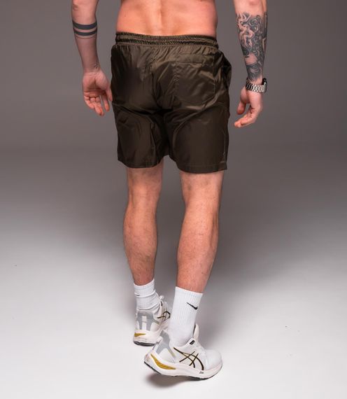 Мужские легкие шорты из плащевки внутри с сеткой RA2040, цвет хаки, размер XL | Зображення 2