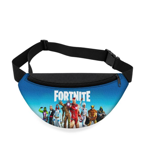 Дитяча сумка-бананка Fortnite 32х15 см на пояс або через плече (5928)