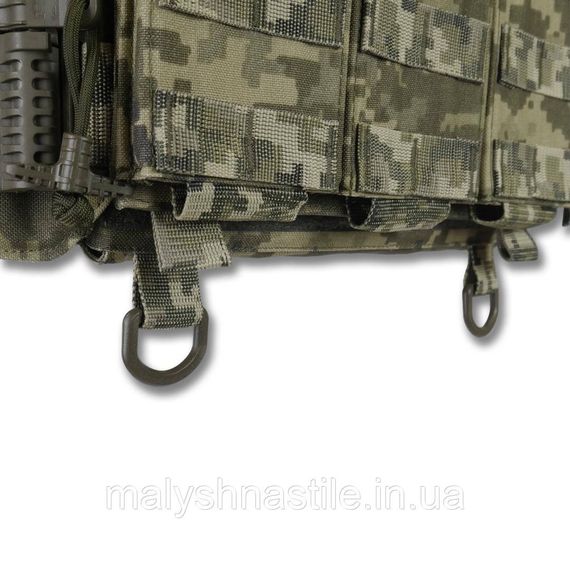 Плитоноска Kiborg GU gen.2 + з'ємна панель з 3-ма підсумками під 1 магазин, піксель ЗСУ | Зображення 5