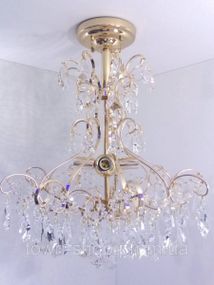 Люстра потолочная хрустальная 90050/4 Золото 59х49х49 см.