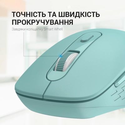 Мышка OfficePro M230M Silent Click Wireless/Bluetooth Mint (M230M) | Зображення 3