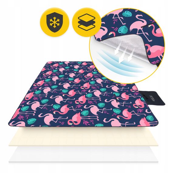 Килимок для пікніка та кемпінгу 4FIZJO 200 x 200 см складний (P-5905973405683) | Зображення 4