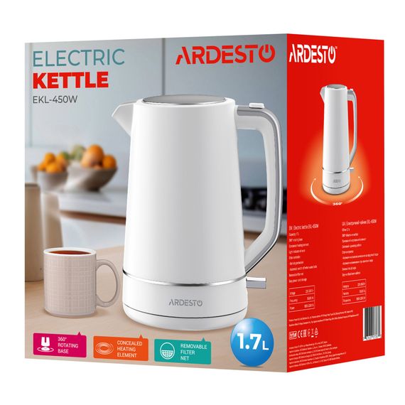 Електрочайник Ardesto EKL-450W | Зображення 6
