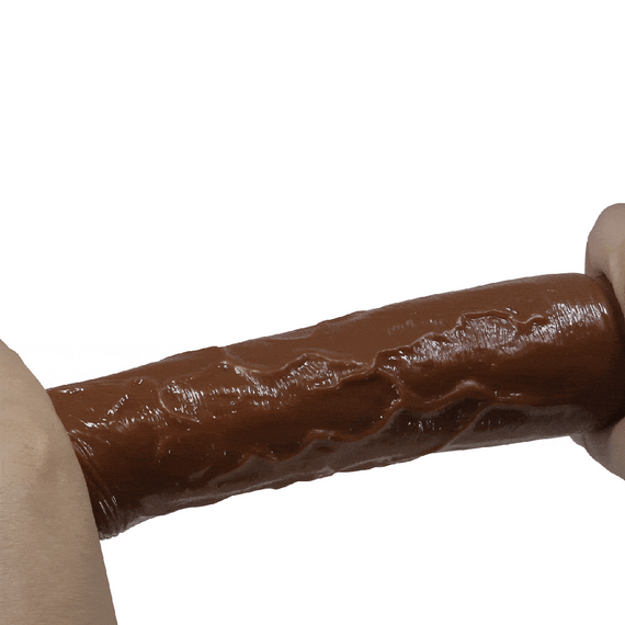 Реалистичный вибратор - Pretty Love Osric Realistic Vibrating Dildo Brown Sex Aura | Зображення 8