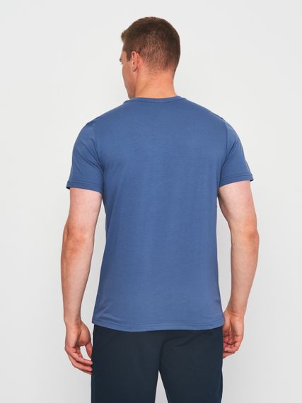 Футболка чоловіча однотонна синя, 3XL | Зображення 1