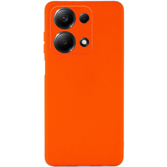 Силиконовый чехол Candy Full Camera для Xiaomi Redmi Note 13 4G Оранжевый / Orange