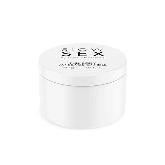 Массажная свеча с маслами, ароматная, Bijoux Indiscrets Massage Candle Slow Sex, 50 мл Sex Aura