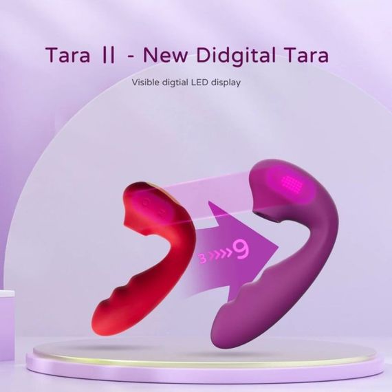 Вакуумний стимулятор BeYourLover Tara Purple з вагінальним відростком та підігрівом, фіолетовий sexstyle | Зображення 2