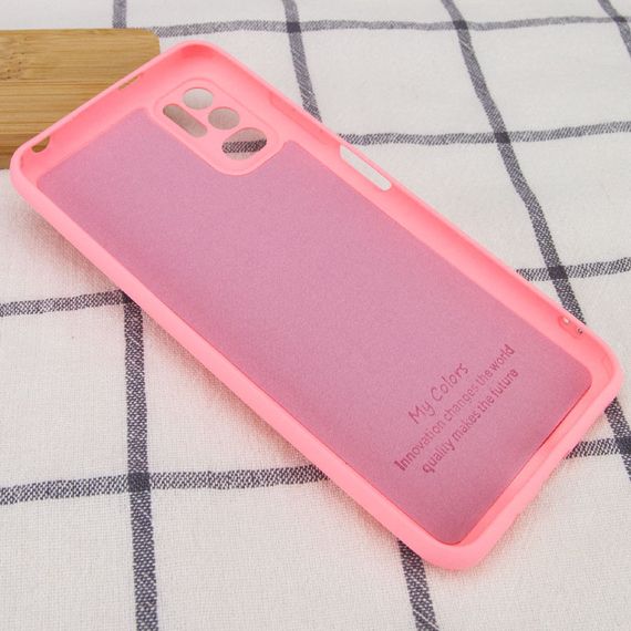 Чехол Silicone Cover My Color Full Camera (A) для Xiaomi Redmi Note 10 5G / Poco M3 Pro Full camera, Рожевий / Pink | Зображення 2