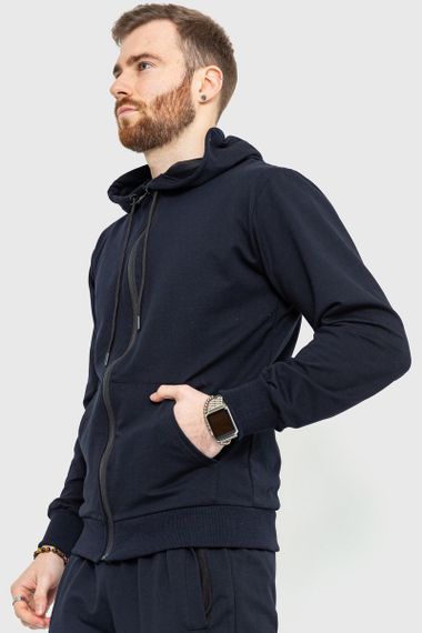 Спорт костюм чоловічий демісезонний, колір темно-синій, 241R175 | Зображення 2