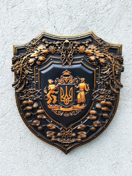 Панно з українською символікою Об'ємне панно на стіну герб України
