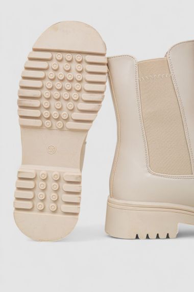 Ботинки женские зимние на меху  -уценка, цвет бежевый, 243RPM3143-U-5 | Зображення 4