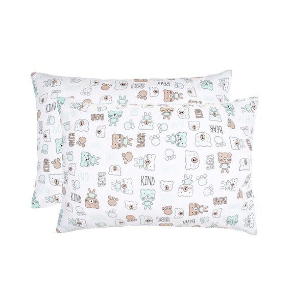 Набір наволочок Home Line 65284 Україна 40x60  Бавовна Коричневий, Зелений