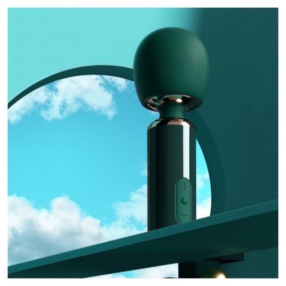 Вібратор-мікрофон Qingnan No.5 Powerful Mini Wand Massager, зелений sexstyle | Зображення 13