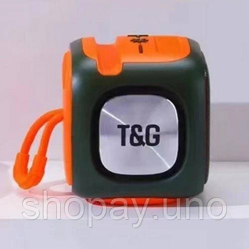 Портативна колонка portable wireless speaker TG359, Бездротова портативна колонка з ремінцем FK-26 | Зображення 3