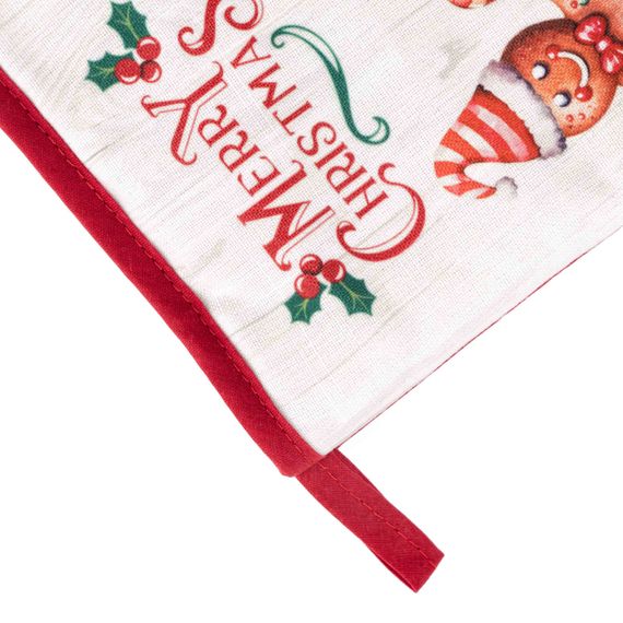 Рукавичка Ardesto Christmas Gingerbread 18х30см, 100% поліестер (верх), 100% бавовна (низ), червоний (ART05HG) | Зображення 2