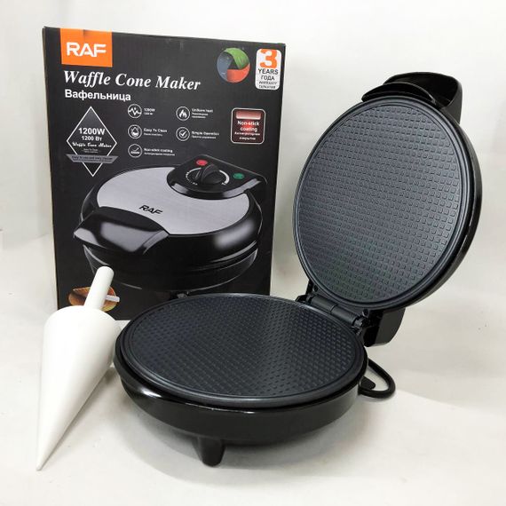 Вафельниця електрична RAF R.220, 1200 Вт з антипригарним покриттям
