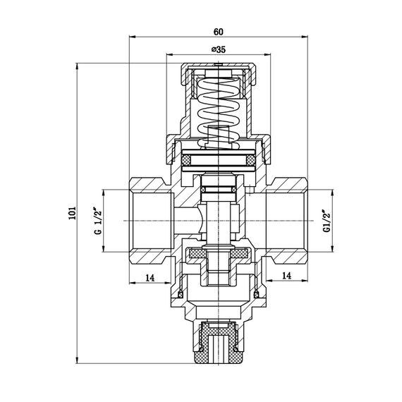 Редуктор SD Forte 1/2" SF241W15 | Зображення 1