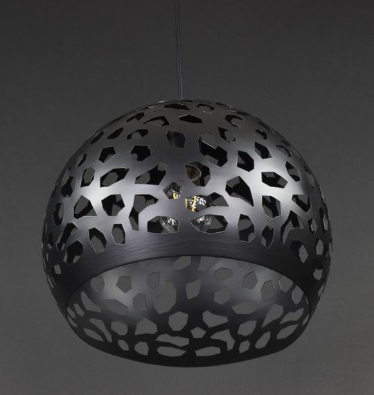 Люстра підвісна на 1 лампочку 27803 Чорний 30-200х30х30 см. | Зображення 7