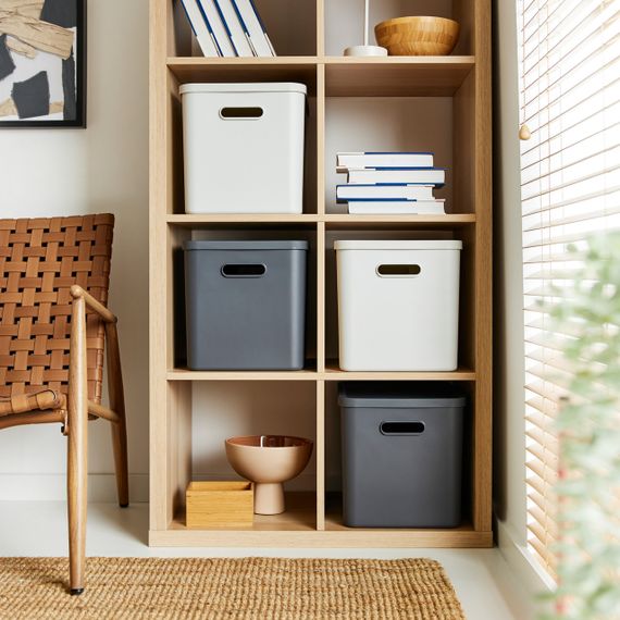 Контейнер для хранения вещей с крышкой Rotho (Рото) Albula 27 л (10631) Серый | Зображення 3