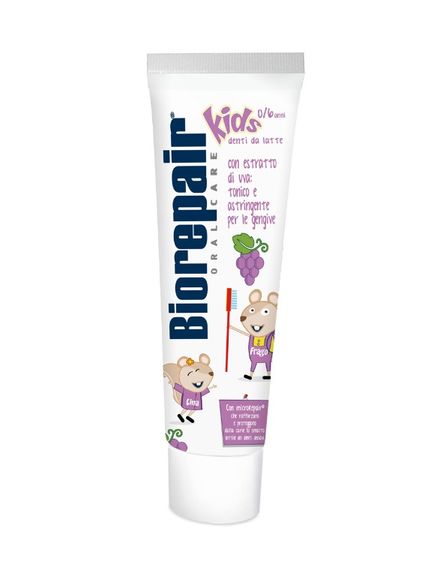 Дитяча зубна паста Biorepair "Веселе мишеня" виноград, 50 ml