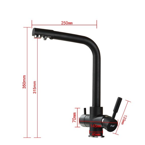 Змішувач для кухні Frap F4352-6 | Зображення 1