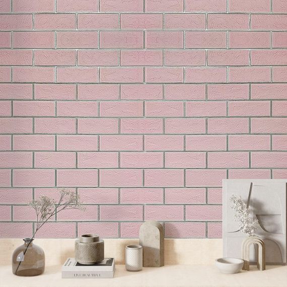 Панель стінова 3D NEW CULTURAL WALL 70*70cm*5mm PINK+SILVER (D) SW-00001501 | Зображення 4