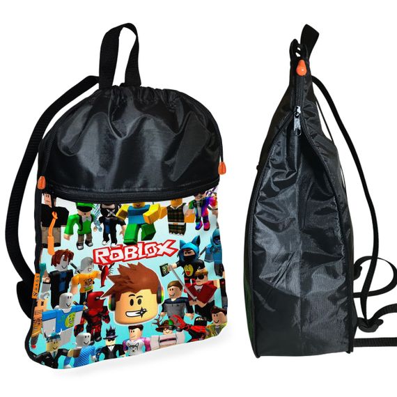 Рюкзак-мешок для обуви,спортивной формы Роблокс "Roblox" детская сумка для сменки с расширителем (1666)