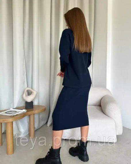 Костюм колір темно-синій розміри S, M, L, XL FI_008636 | Зображення 2
