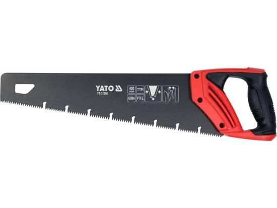 Ножовка по дереву пила 400 мм 7 зубов/1" PTFE YATO YT-31096 | Зображення 1