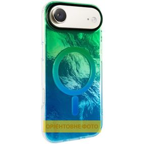 Чохол TPU Shiny Mountain (MagFit) для Apple iPhone 17 Air (6.6") Green / Blue